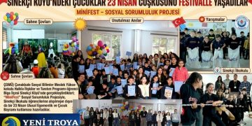 Sinekçi Köyü’ndeki Çocuklar 23 Nisan Coşkusunu Festivalle Yaşadılar