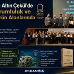 Akçansa’ya Altın Çekül’de Sosyal Sorumluluk ve Yenilikçi Ürün Alanlarında Çifte Ödül