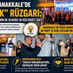 AK Parti Çanakkale’de “Gençlik” Rüzgarı: Aralarında CHP’lilerin de Olduğu 30 Kişi Rozet Taktı