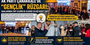 AK Parti Çanakkale’de “Gençlik” Rüzgarı: Aralarında CHP’lilerin de Olduğu 30 Kişi Rozet Taktı