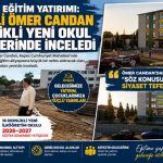 Kepez’e Dev Eğitim Yatırımı: “AK Partili Ömer Candan 16 Derslikli Yeni Okul İnşaatı Yerinde İnceledi”