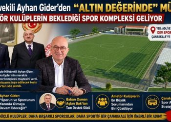 Milletvekili Gider’den “Altın Değerinde” Müjde ; Amatör Kulüplerin Beklediği Spor Kompleksi Geliyor