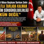 Ezine Ziraat Odası Başkan Zehir’den TMO’ya Sert Tepki: “Bu Fiyatla Tarlada Kalmak ve Üretim Sürdürülebilirliği Mümkün Değil!”