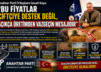A Parti İl Başkanı İsmail Kaya: “Bu Fiyatlar Çiftçiye Destek Değil, Açıkça Üretimden Vazgeçin Mesajıdır”