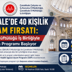 Çanakkale’de 40 Kişilik İstihdam Fırsatı: İŞKUR ve İl Müftülüğü İş Birliğiyle İşgücü Uyum Programı Başlıyor