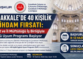 Çanakkale’de 40 Kişilik İstihdam Fırsatı: İŞKUR ve İl Müftülüğü İş Birliğiyle İşgücü Uyum Programı Başlıyor