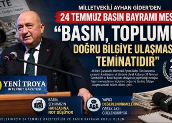 Milletvekili Ayhan Gider’den 24 Temmuz Basın Bayramı Mesajı: “Basın, Toplumun Doğru Bilgiye Ulaşmasının Teminatıdır”